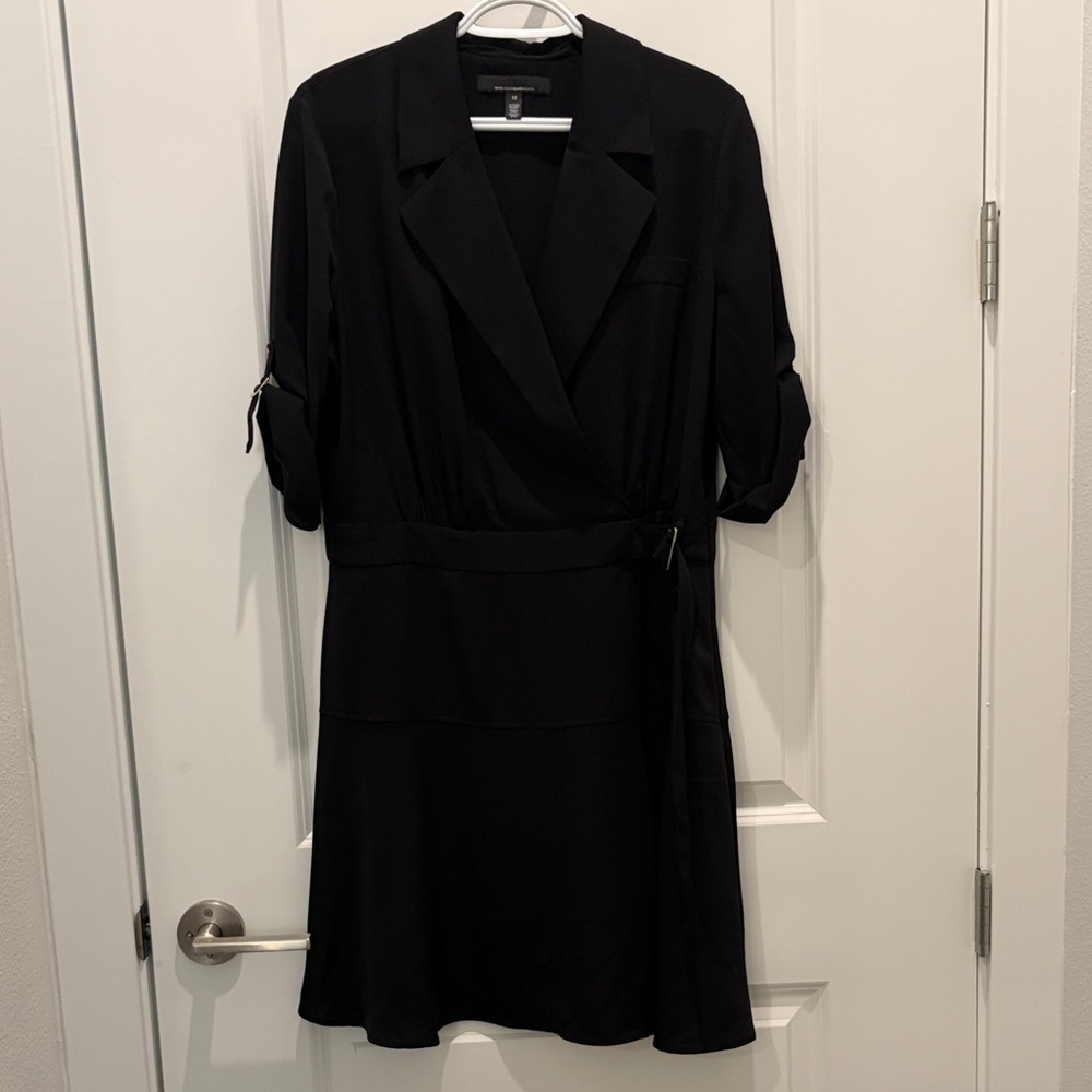 White House Black Market Black Long Sleeve Dress
